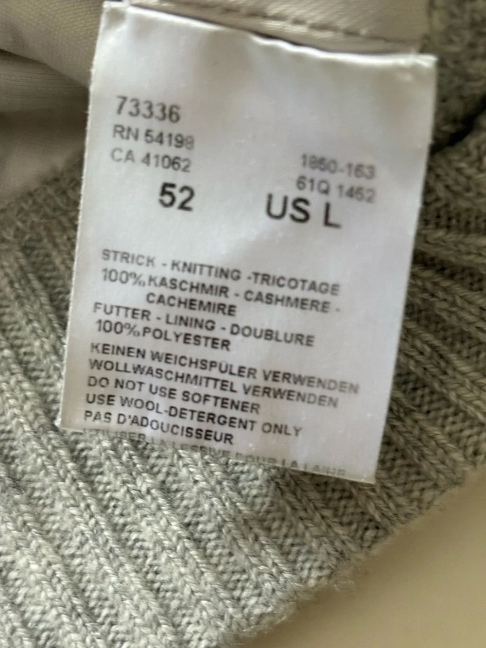 Men's Bogner Gray Cashmere Sweater